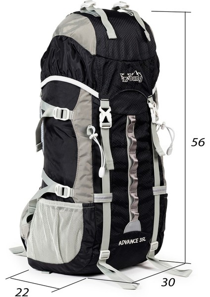 Profesyonel Dağcı Sırt Çantası 35 Litre Siyah fiyatları