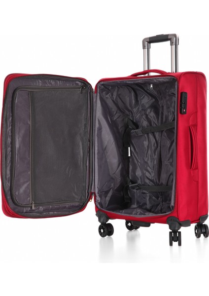 Kumaş Körüklü 4 Tekerlekli Şifreli Ultra Sağlam ve Hafif 3’lü Valiz Seti