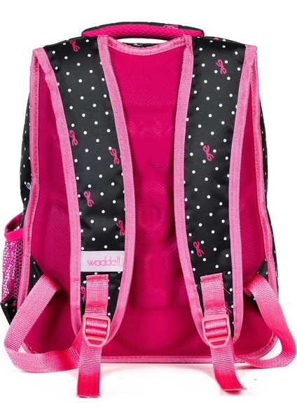 Karakterli Beslenmeli Ilkokul Sırt Çantası Siyah Pembe indirimleri