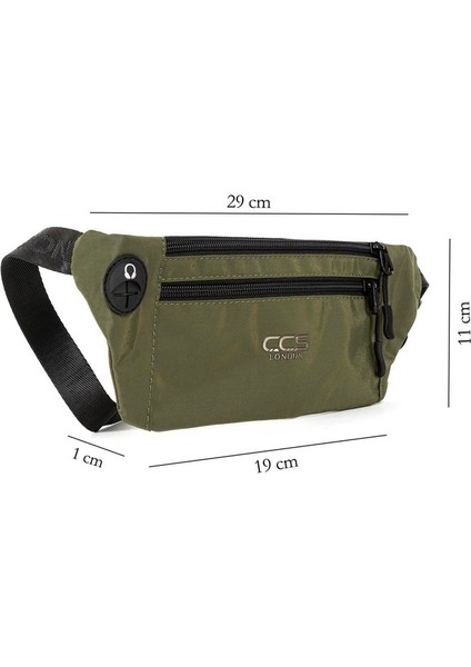 Her An Her Yerde Su Geçirmez Ince Tasarımlı Hem Bel Hem Göğüs Çantası Haki fiyatları