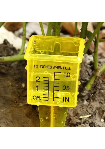 20PCS Yağmur Göstergesi Yeniden Kullanılabilir Bahçe Su Göstergesi Gösterge Gösterge Parlak Sarı Çim Yağmur Göstergesi Açık Su Ölçüm Aracı, (Yurt Dışından) fırsatları