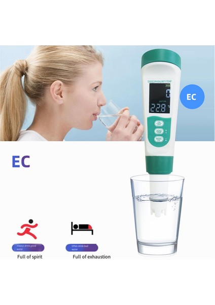 5 In 1 Tds Metre Ph Test Cihazı Ph/tds/ec/tuz/temp Test Merkezi IP65 Su Geçirmez Ppm Metre Içme Suyu Için Su Test Cihazı (Yurt Dışından) indirimleri
