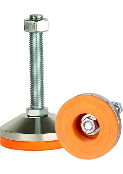 2 Paket Ağır Hizmet Tipi Bacak Tesviye, Bacak Testicisi 3.14 Inç Çapında Taban, Ayarlanabilir Tesviye Ayakları M16 Iplik (Yurt Dışından)