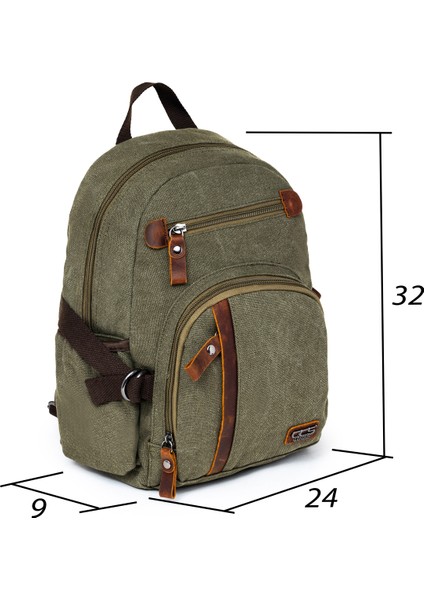 Kanvas Kumaş Çapraz - Mini Sırt Çantası