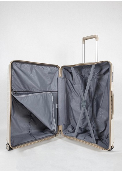 Seyahatleriniz Için Mükemmel Partner: Ultra Dayanıklı 3'lü Set Valiz & Bavul Krem indirimleri