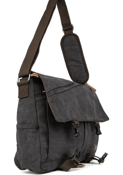 Kanvas Kumaş Astarlı Postacı Çantası: Hem Şık Hem Pratik Siyah fırsatları