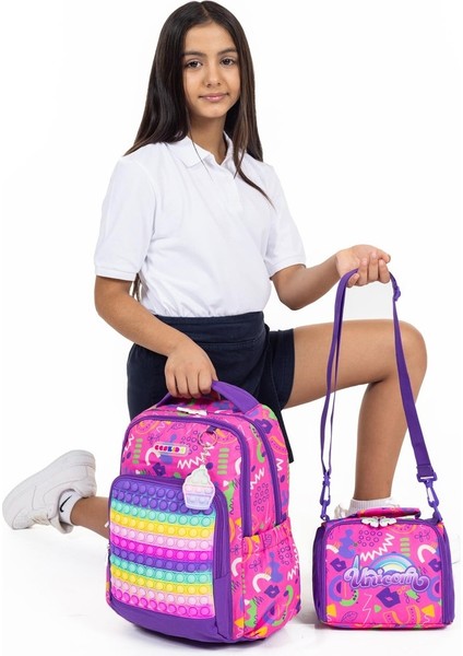 Popitli Beslenme ve Ilkokul Sırt Çantası