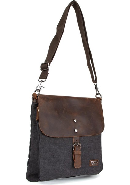 Çok Fonksiyonlu Kanvas Postacı Çantası İle Sınırları Aşın Siyah fiyatları