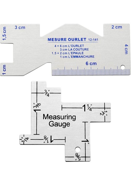 Dıy Patchwork Kapitone Için Hassas Dikiş Ölçüm Metal Kapitone Terzi Cetvel Şablonu Dikiş Cetveli (Yurt Dışından)