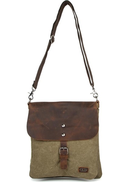 Çok Fonksiyonlu Kanvas Postacı Çantası İle Sınırları Aşın Haki