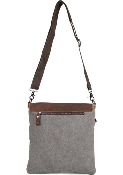 Çok Fonksiyonlu Kanvas Postacı Çantası İle Sınırları Aşın Gri fırsatları