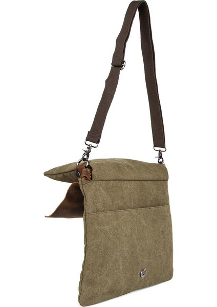 Çok Fonksiyonlu Kanvas Postacı Çantası İle Sınırları Aşın Gri