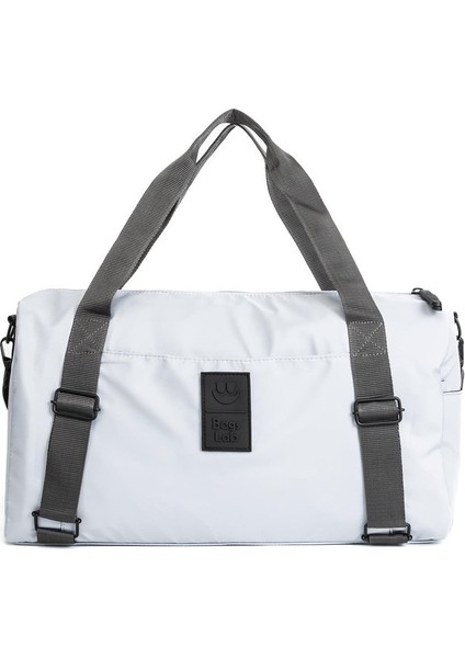 Seyahat, Spor, Günlük Kullanım İçin Pratik Ve Kaliteli Astarlı Ve Fonksiyonlu El Ve Omuz Çantası Beyaz