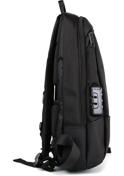 Su Geçirmez Astarlı Sırt Çantasıyla Laptopunuzu Koruyun: 15.6 Inç Laptop Bölmeli, USB Kablolu Siyah modelleri