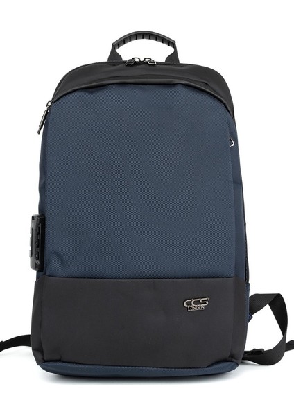 Su Geçirmez Astarlı Sırt Çantasıyla Laptopunuzu Koruyun: 15.6 Inç Laptop Bölmeli, USB Kablolu Lacivert