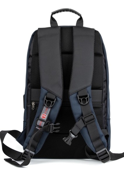 Su Geçirmez Astarlı Sırt Çantasıyla Laptopunuzu Koruyun: 15.6 Inç Laptop Bölmeli, USB Kablolu Lacivert fırsatları