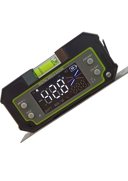 Bluetooth Seviye Incinometre Çift Eksen Dijital Prensıce Ölçüm Açısı Cetvel Bıax Şarj Edilebilir Manyetik Seviye Kutusu (Yurt Dışından)