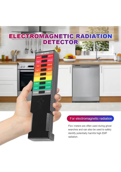 Yeni Radyasyon Dozimetre 8 LED Radyasyon Dedektörü Yüksek Hassas Taşınabilir Emf Manyetik Alan Monitörü Elde Taşınır (Yurt Dışından) fiyatları