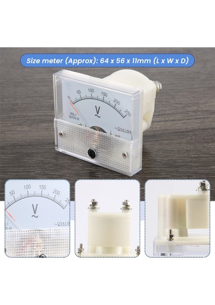 Analog 85L1 Ac 250 V Panel Metre Voltmetre Ölçüm Cihazı Kurulum Ekipmanı (Yurt Dışından) indirimleri
