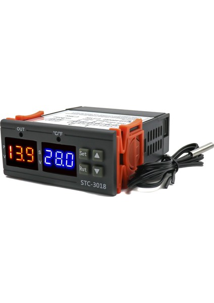 STC-3018 Çift Dijital Sıcaklık Denetleyicisi Iki Röle Çıkışı Termoregülatör Termostat Isıtıcı Soğutucu 24V (Yurt Dışından)