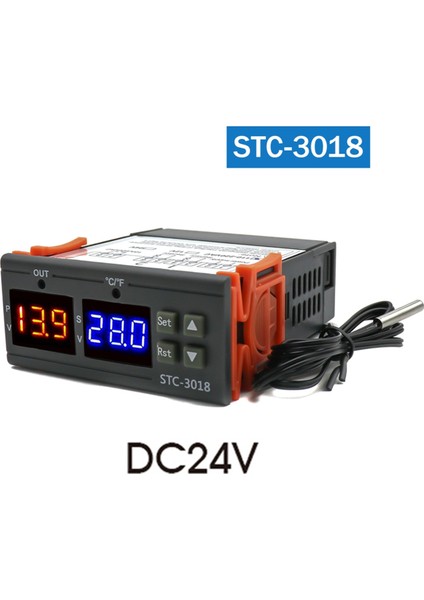 STC-3018 Çift Dijital Sıcaklık Denetleyicisi Iki Röle Çıkışı Termoregülatör Termostat Isıtıcı Soğutucu 24V (Yurt Dışından) indirimleri