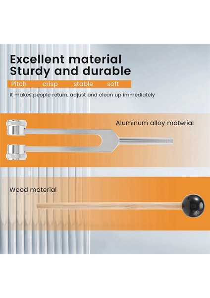 Çatal, Ses Terapisi, Vücudun, Zihin ve Ruhun Mükemmel Uyumunu Korumak Için Mallet ile Tuning Fork 528Hz (Yurt Dışından) indirimleri