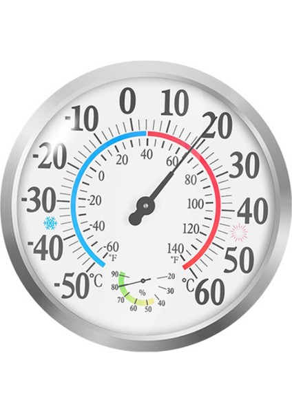 30CM Açık Termometre Sayılar Kapalı Ev Dekoratif Duvar Termometresi Higometre Bahçe Hava Durumu Istasyonu (Yurt Dışından)