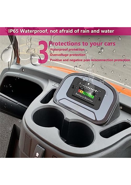 12V 24V 36V 48V 60V 72V LED Pil Monitör Göstergesi Pil Yakıt Göstergesi Göstergesi Lityum Iyon Pil Test Cihazı (Yurt Dışından) indirimleri