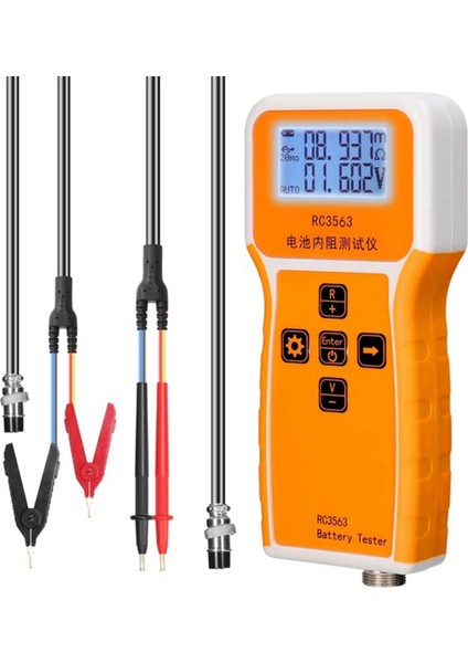 RC3563 Pil Voltajı Dahili Direnç Test Cihazı Trityum Lityum Demir Fosfat 18650 Pil Test Cihazı, Test Merkezi Prob Klipsi (Yurt Dışından)
