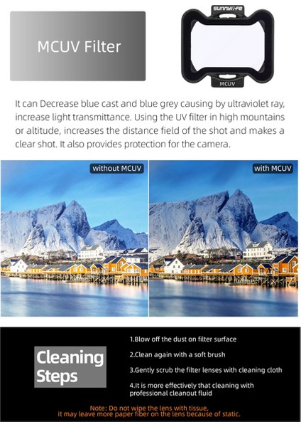 Djı Avata Için Sunnylife 2 Nd Filtre Kiti Mcuv Filtresi Nd 8 16 32 64 Filtre Set Aksesuarları Avata 2 B (Yurt Dışından) indirimleri