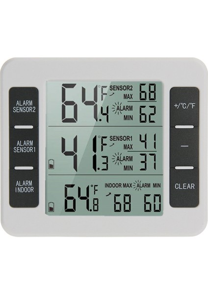 LCD Dijital Termometre Higrometre Kapalı Dış Mekan Sıcaklığı Nem Metre Sıcaklık ve Nem Sensörü, B (Yurt Dışından) fiyatları