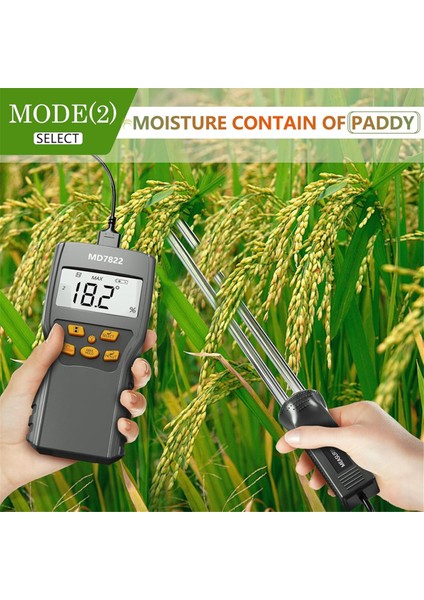 Saman Nem Test Cihazı, Saman Için Nem Ölçer Probu, Froage Grass, Leymus Chinensis, Yonca ve Veri Depolamalı Diğer Hays (Yurt Dışından) modelleri