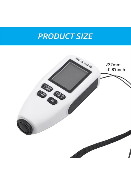 Otomotiv Boya Film Kalınlık Test Cihazı HW-300MINI Dijital Kaplama Kalınlığı Gösterge Metal Kaplama Genişliği Ölçümü (Yurt Dışından) modelleri