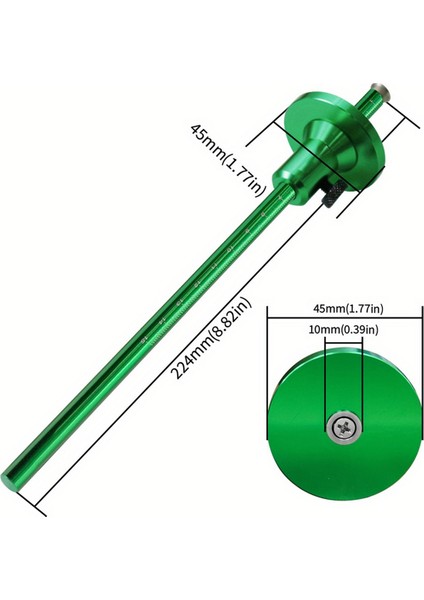 Tekerlek Işaretleme Göstergesi Alüminyum Alaşım Paralel Hat Çizim Aracı Ahşap Işleme Işaretleme Scriber Cetvel Dereceli Ölçekli (Yurt Dışından) fiyatları