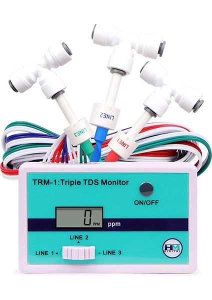 Hm Dijital Trm1 Üçlü Tds Metre Online Tds Su Kalitesi Test Cihazı 0-9990PM LCD Ekran Su Kalitesi Saflık Test Meter (Yurt Dışından) fiyatları