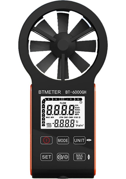 Btmeter Anemometre Rüzgar Hızı Ölçümü Dokunma Anahtarı, Sıcaklık Ekran, Hava Hacmi Testi BT-6000GH (Yurt Dışından) fiyatları