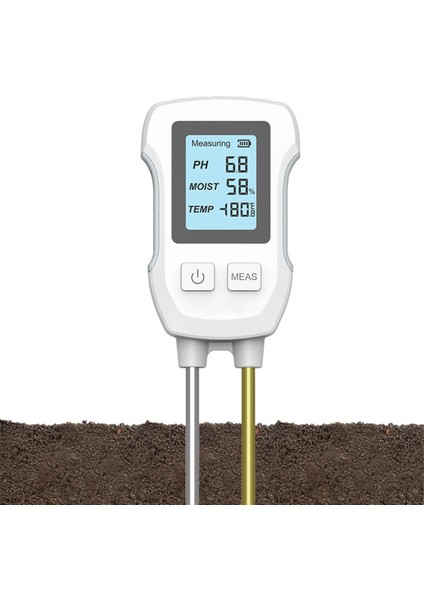 3in1 Toprak Ph Test Cihazı LCD Ekran Toprak Termometresi Ph Sıcaklık Nem Ölçer Çiçek Torcu Dikim Toprak Test Cihazı (Yurt Dışından) fırsatları