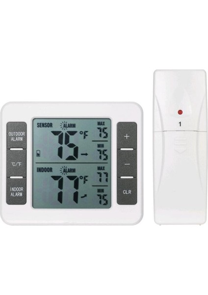 LCD Dijital Termometre Higrometre Iç Mekan Dış Mekan Sıcaklığı Nem Metre Sıcaklığı ve Nem Sensörü, A (Yurt Dışından)