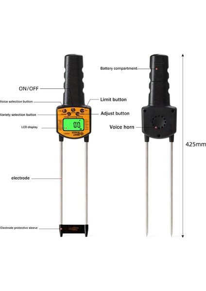 Akıllı Sensör AR991 Tahıl Nem Metre Dijital Analizör Mısır/buğday Pirinç Fasulyesi Nem Test Cihazı Arka Işığı LCD Ekran (Yurt Dışından) indirimleri