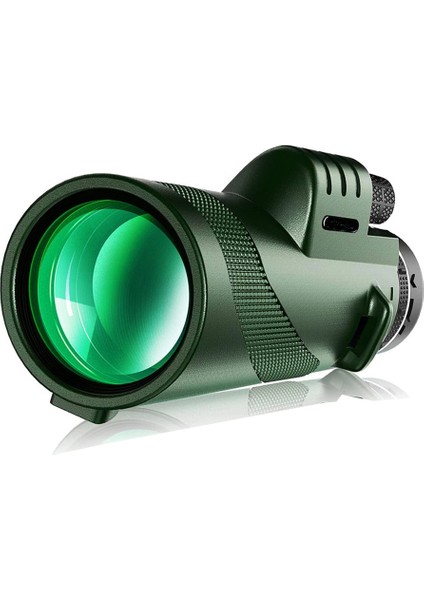 80X100 Hd Monoküler Teleskop Akıllı Telefon Tutucu Adaptörü Kuş Gözlemciliği Kamp Yürüyüşü Için Hafif Monoküler (Yurt Dışından)