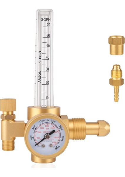 Co2 Regülatörü, All-Copper Build, Hassas Kaynak Için CGA-580 Konektörlü 0-4000 Psı (Yurt Dışından)