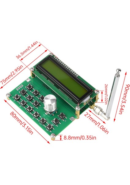 ADF4351 Sinyal Kaynağı Değişken Frekanslı Osilatör Sinyal Jeneratörü 35MHZ Ila 4000MHZ Dijital LCD Ekran Dc 4.5V-5.5V (Yurt Dışından) fiyatları