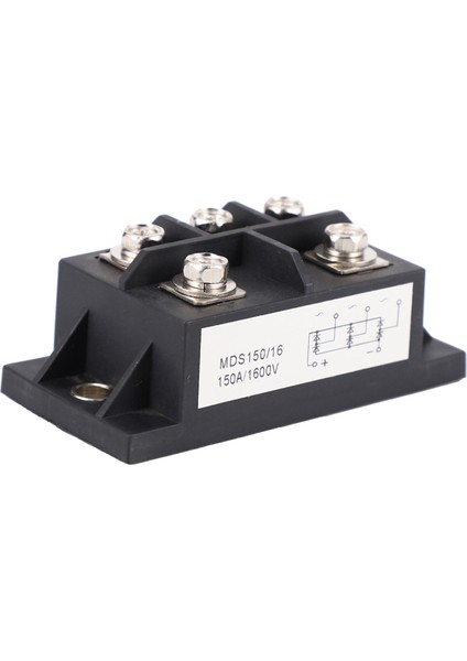 MDS150A 3 Fazlı Diyot Köprü Doğrultucu 150A Amp 1600V Bakır 150 Celsius 80X40X33MM Metal Kılıf Diyot Köprüsü Kontrolü (Yurt Dışından) fiyatları