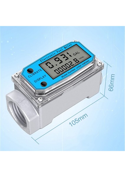 Dijital Türbin Su Akışı Ölçer Npt Sayacı ve Fnpt Iplik Gaz Yağı Yakıt Flowmeteter (1 Inç) ile Dijital LCD Ekran (Yurt Dışından) fırsatları