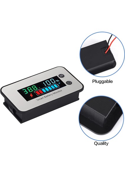 Ipx7 Su Geçirmez Pil Monitörü 7-100V Pil Kapasite Test Cihazı Buzzer Alarm Sıcaklığı, Çok Dilimli Ekran (Yurt Dışından) fırsatları