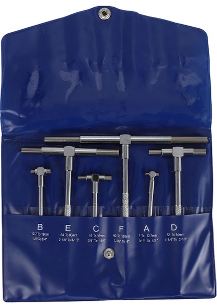 6pcs Set Teleskopik Gösterge Seti Mikrometre Ölçüm Mühendisleri Kiti 8-150MM (Yurt Dışından) fiyatları