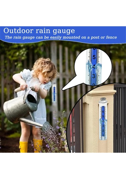 Bahçe Yağmur Göstergesi Doğru Yağmur Ölçümü Aracı Hava Durumu Yağış Göstergesi Çit Avlusu Veranda Çim Çiftlik Güvertesi Açık Havada (Yurt Dışından) indirimleri