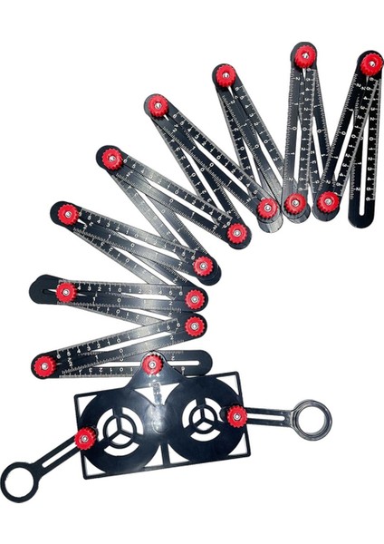 16 Kat Çok Açılı Ölçüm Cetveli Açılış Bulucu, 16 Taraflı Açılı Bulucu Ölçümü, Seramik Karo Açma Bulucu (Yurt Dışından)