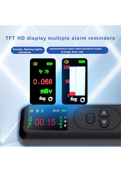 Geiger Counter Nükleer Radyasyon Detektörü, Yüksek Doğruluk Beta Gama Gamma X-Işını Radyasyon Monitörü Mini Radyoaktif Dozimetre (Yurt Dışından) fiyatları