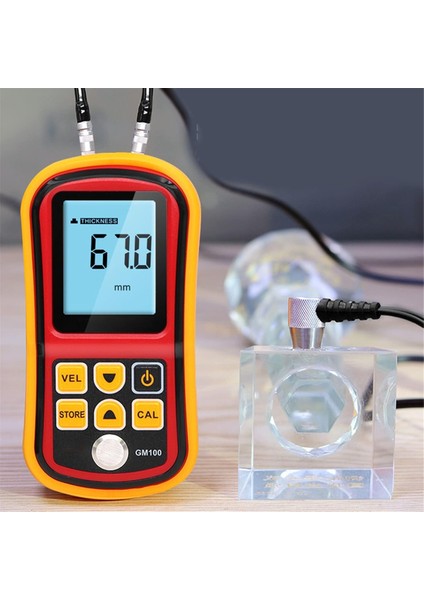10MM/5MHZ Ultrasonik Kalınlık Göstergesi Standart Prob Metaller Için Kontakt Olmayan Transdüser Test Cihazı, Metal Olmayan, Plastikler (Yurt Dışından) fiyatları
